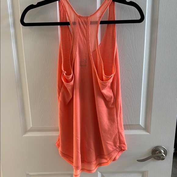 ❤️Old Navy Orange Relaxed Asymmetrical Tank Top - Picture 2 of 3